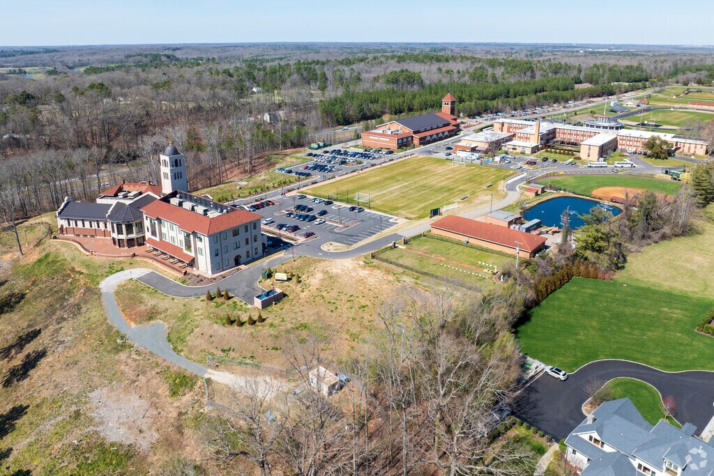 An aerial view of St Gertrude High School.