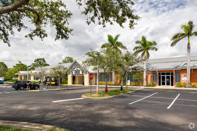 The Village School in Naples features front parking.