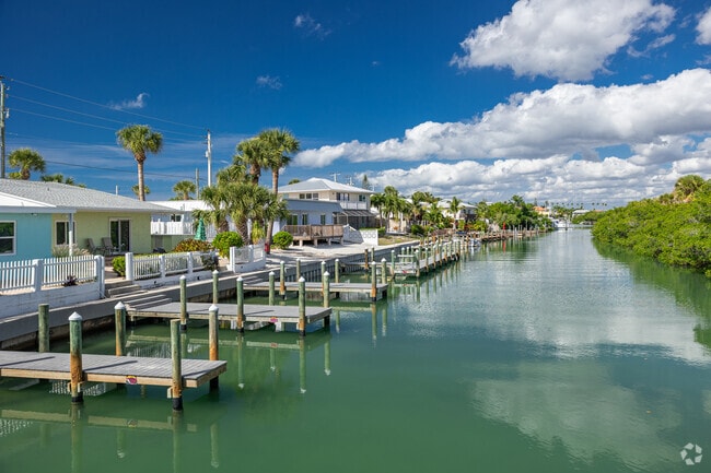 Private docks line the intracoastal waterways in Laurel.