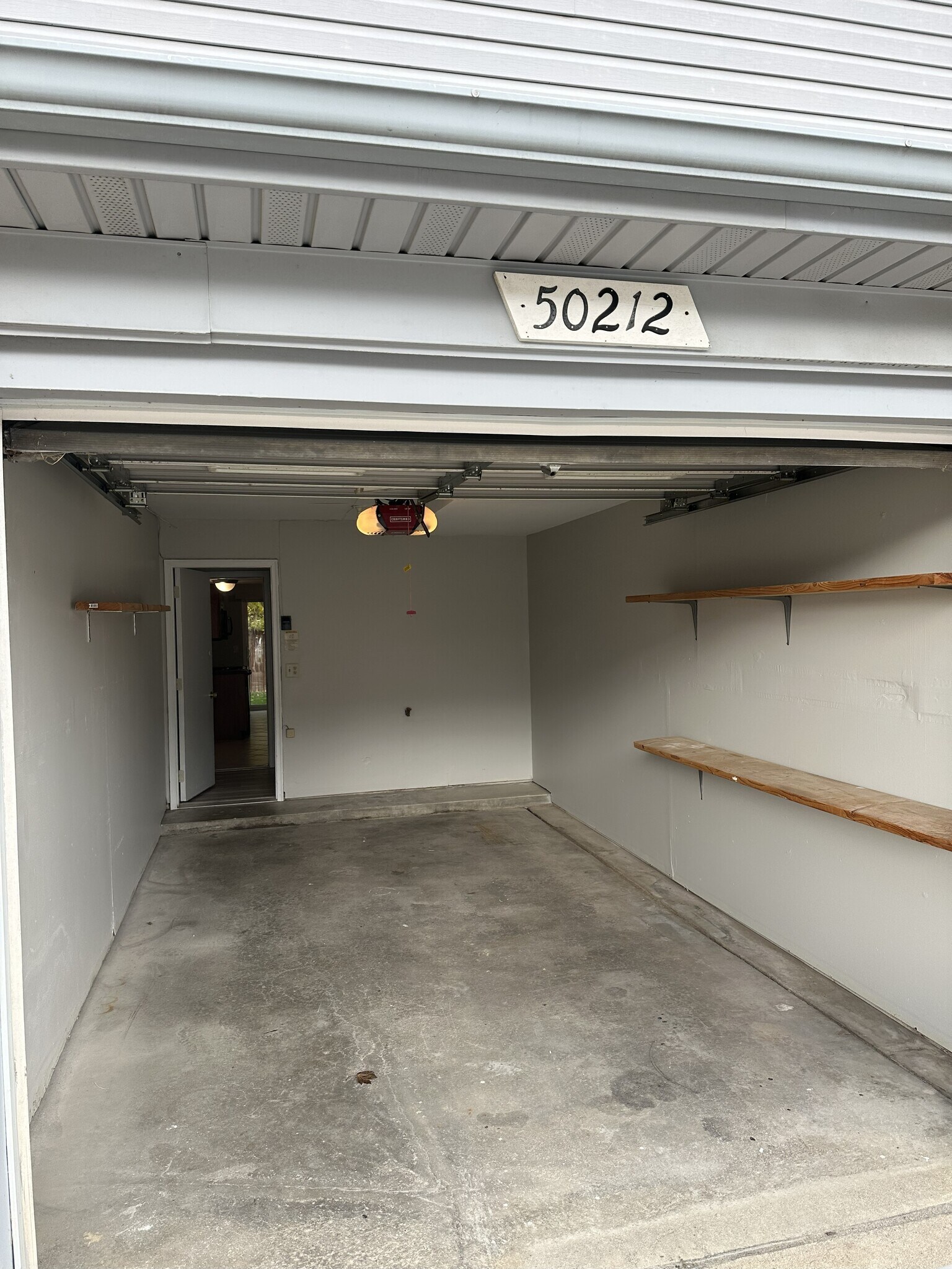 Single Car Attached Garage