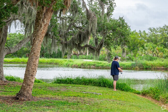 Fishing is a popular pastime at Cooper's Bayou Park in Del Oro Groves.