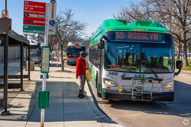 Bus transportation is nearby for Lake Barcroft residents, and provides convenient travel options for locals.