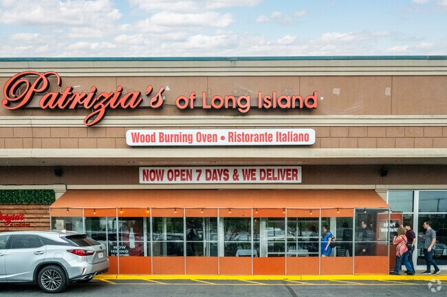 Grab a wood fired pizza or indulge  traditional Italian family dining at Patrizia's in Bethpage.