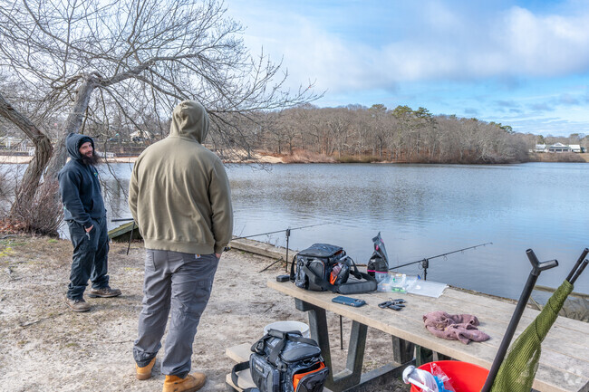 Enjoy some fishing at Mill Pond nearby Moriches.