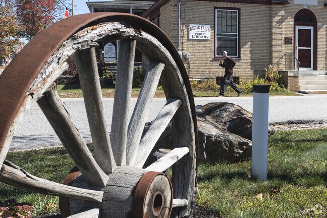 The Kezar Falls library serves as a vital resource for the Porter community.