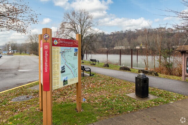 The Great Allegheny Passage joins with McKees Point Trail for great biking in McKeesport.