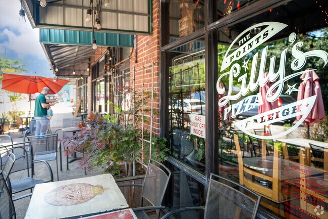 Lilly’s Pizza is a Five Points East favorite spot to eat.