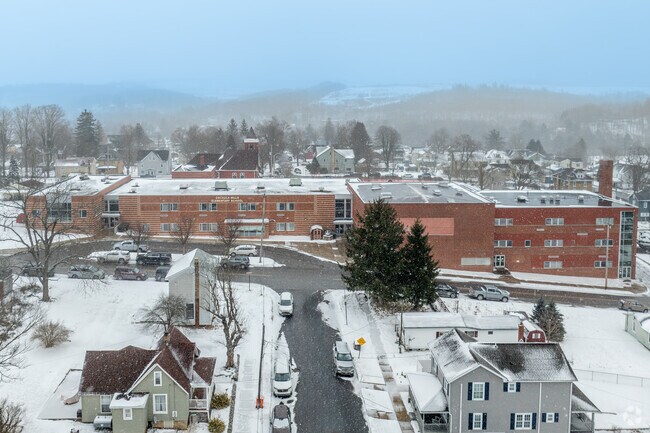 Osceola Mills Elementary, near Rush, offers B-minus rated education.