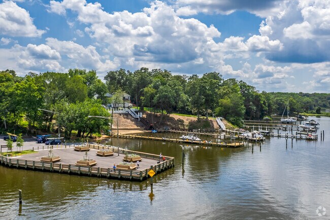 Residents of Green Haven can enjoy recreational fishing on Green Haven Wharf's 110-foot pier.
