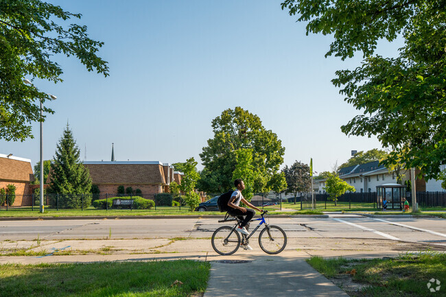 The nearest parks and schools in the Triangle North neighborhood are only a bike ride away.