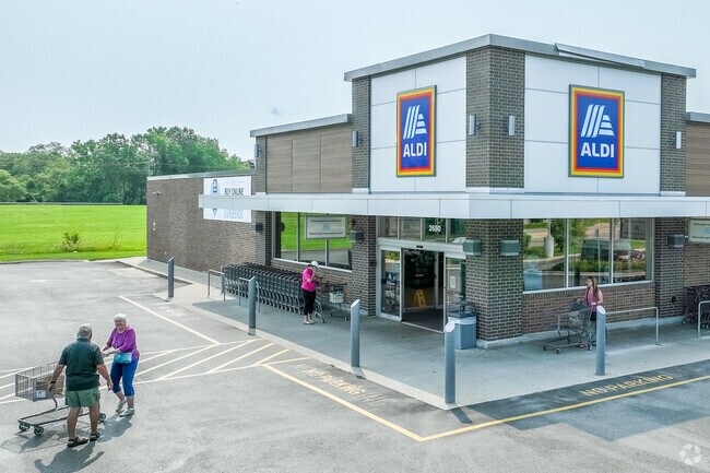 Aldi is a place to save on grocery items near the Hillview area.