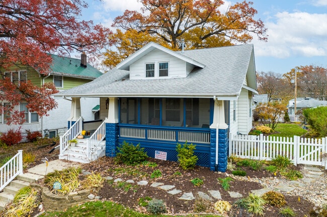 Classic craftsman bungalows are common throughout Hilltop.