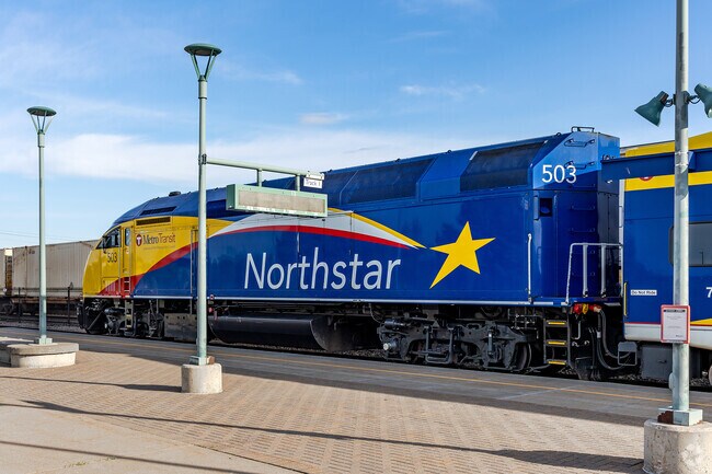 The Northstar Line provides commuter train service from Big Lake to downtown Minneapolis.