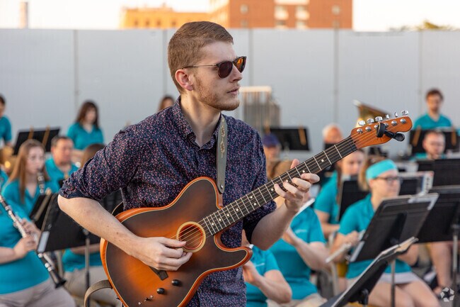 The Riverwalk Amphitheater attracts diverse artists and acts to Downtown Waterloo.