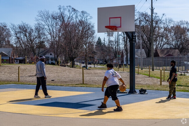 Visit nearby Skinner Playfield in Denby which received new basketball courts recently.
