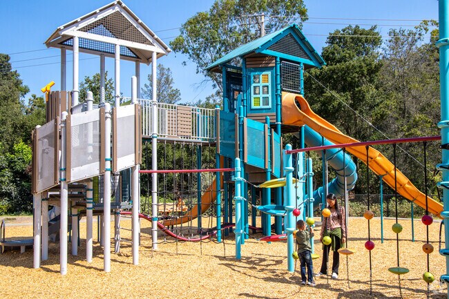 The 5-acre Playground Fantastico is the Coventry Manor’s only park and a popular family hangout.