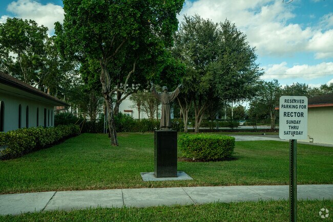 Side walk at Holy Sacrament Christian Academy.