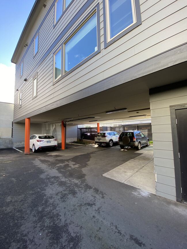 Gated off-street parking