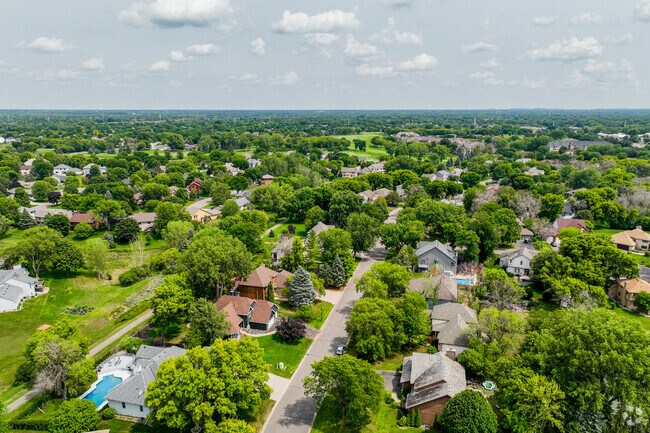 An aerial view of Brooklyn Park looking east.