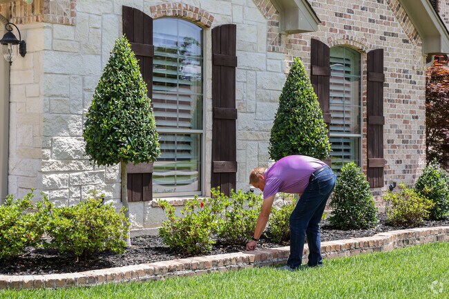The homes in Cambridge have beautifully manicured yards that most homeowners work on themselves.