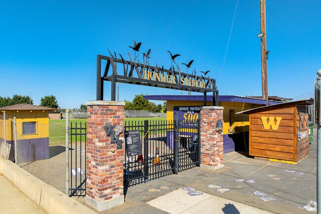 Willows High Schools Honker Stadium hosts football and its band on Friday's and is central to the towns activities..
