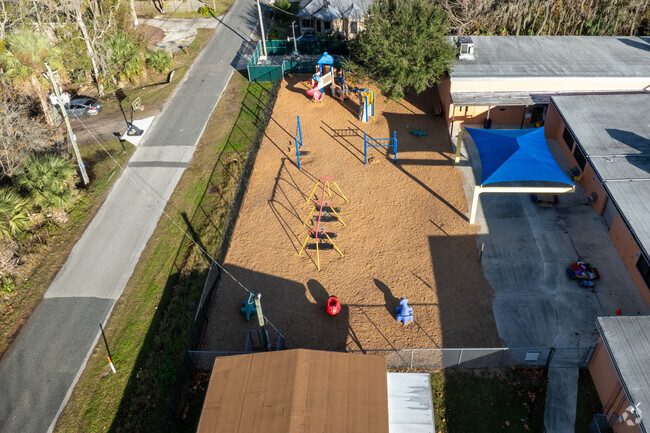 Younger students can enjoy the separated play area at James A Webster Elementary School.