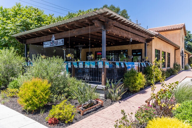 Soscol Gateway South's Taqueria Maria features a beautiful covered dining area.