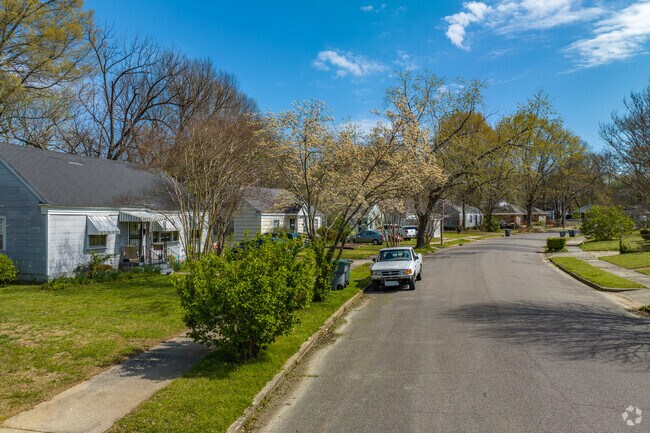 Berclair is rich with old growth trees that provide shade in the Memphis summers.