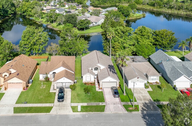 The Groves community has plenty of waterfront backyards.