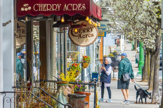 Lititz has a pedestrian friendly main street filled with a variety of shops and restaurants.