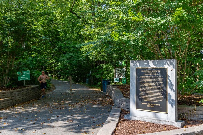 Clarksville Greenway has access points at Heritage Park, Pollard Road, and Marys Oak Drive.