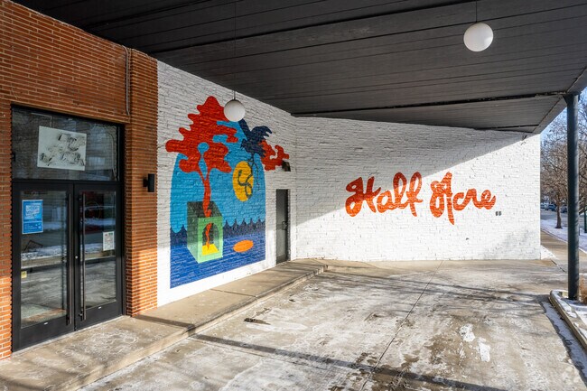 Half Acre Brewery is the flag ship brewer of Ravenswood's malt row, with craft microbrews.