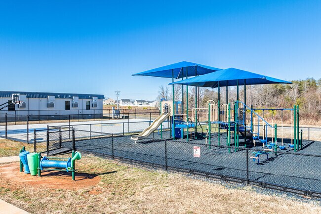Davidson Charter Academy features a modern playground for students to enjoy.