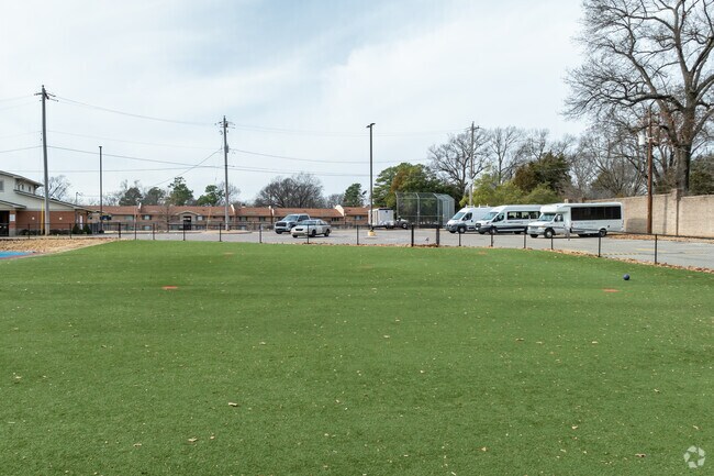 There is plenty of green space for students to enjoy at Christ Methodist Day School in Memphis.