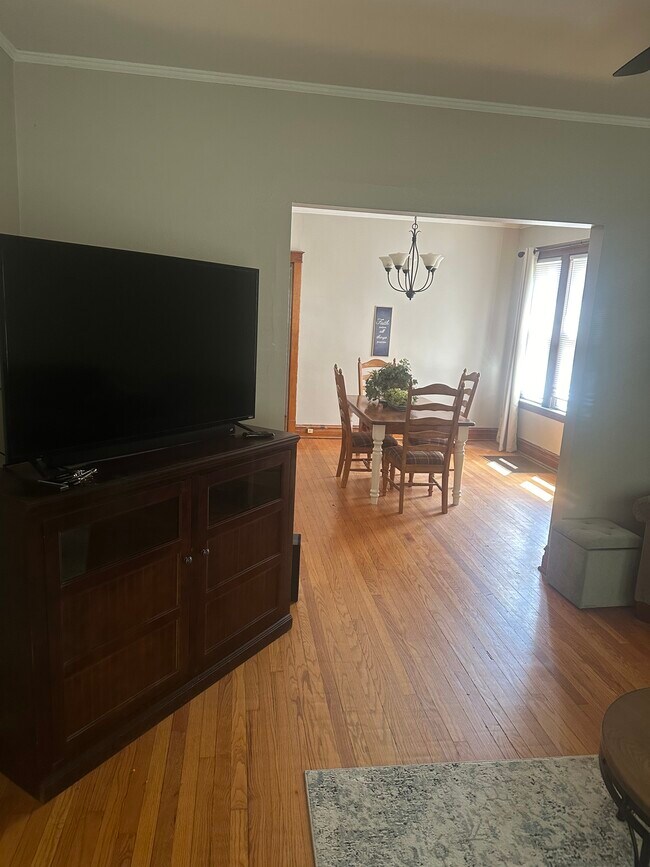 Living room with adjoining Dining Room