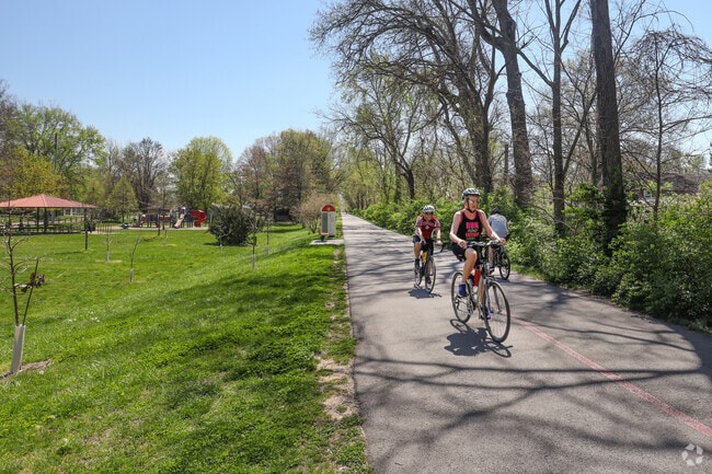 The Monon Trail is beloved by Canterbury-Chatard neighborhood residents and visitors.