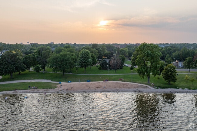 Menominee South features beaches to relax at and enjoy your afternoon.
