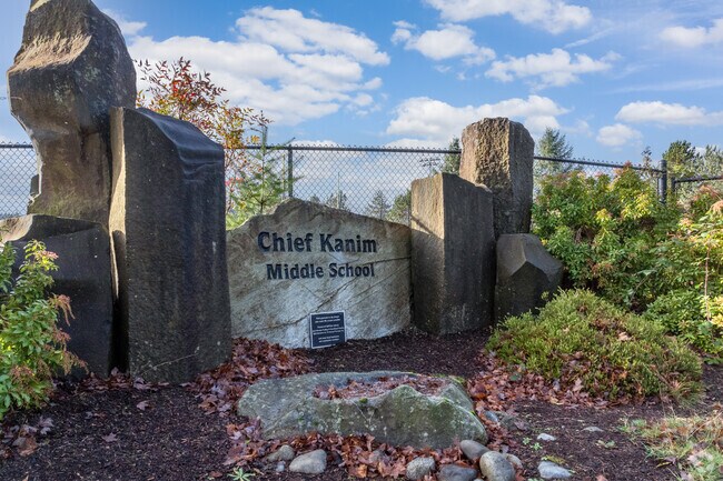 Chief Kanim Middle School signage.