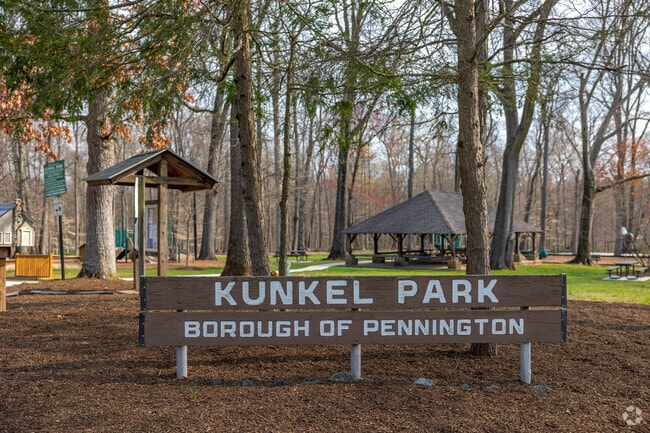 Kunkel Park hosts a basketball court, playground, and the Pennington Loop Nature Trail head.