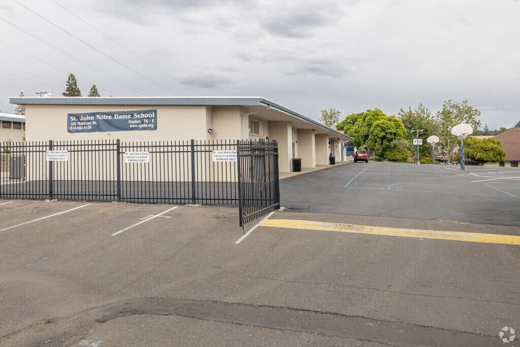Located on Montrose Drive in Folsom is St. John Notre Dame School, a private institution.
