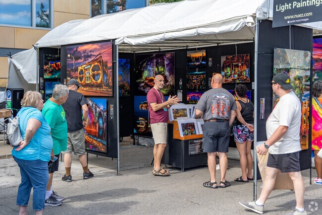 Artist from all over show off their work at the Des Moines Arts Festival.