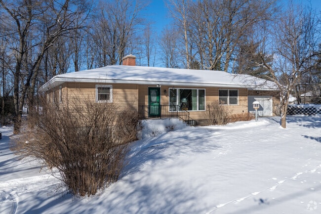 Rustic style homes on acreage can be found on the outskirts of Rhinelander.