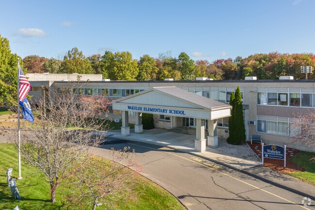 Waterbury's Wakelee Elementary School serves the local Wolcott, CT areas.