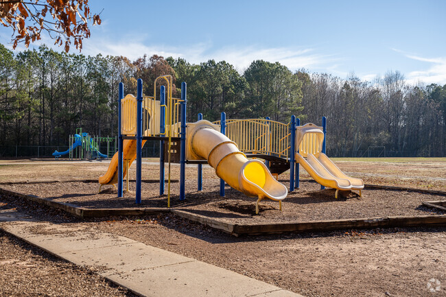 Several new playground structures can be found at Partee Elementary School.