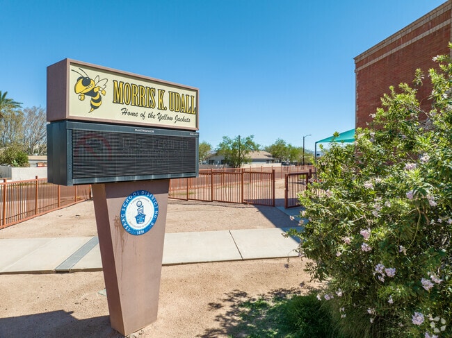 Morris K. Udall Middle School signage.