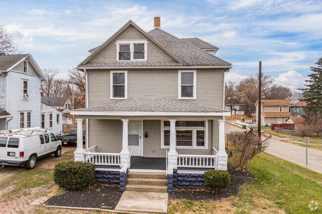 Colonial style homes stand out in Alliance.