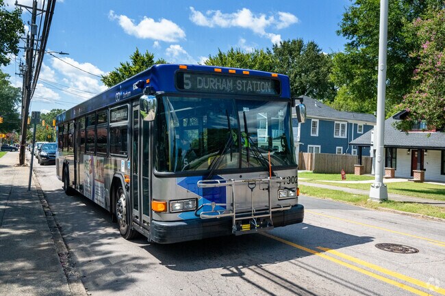 GoDurham provides bus service throughout the Hayti District.