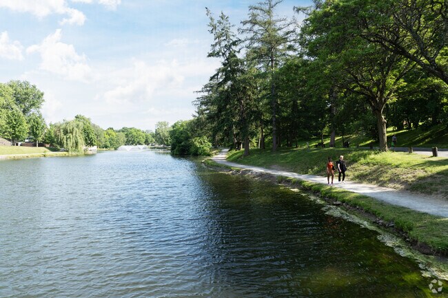 Enjoy a stroll around the lake or a summer concert in Washington Park.