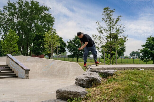 There is also a skate park at Ralph Wilson Park at the west end of Buffalo's Waterfront.