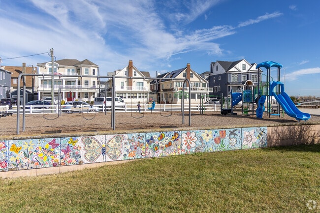 There are many playgrounds in Margate City, most of them right on the beach.